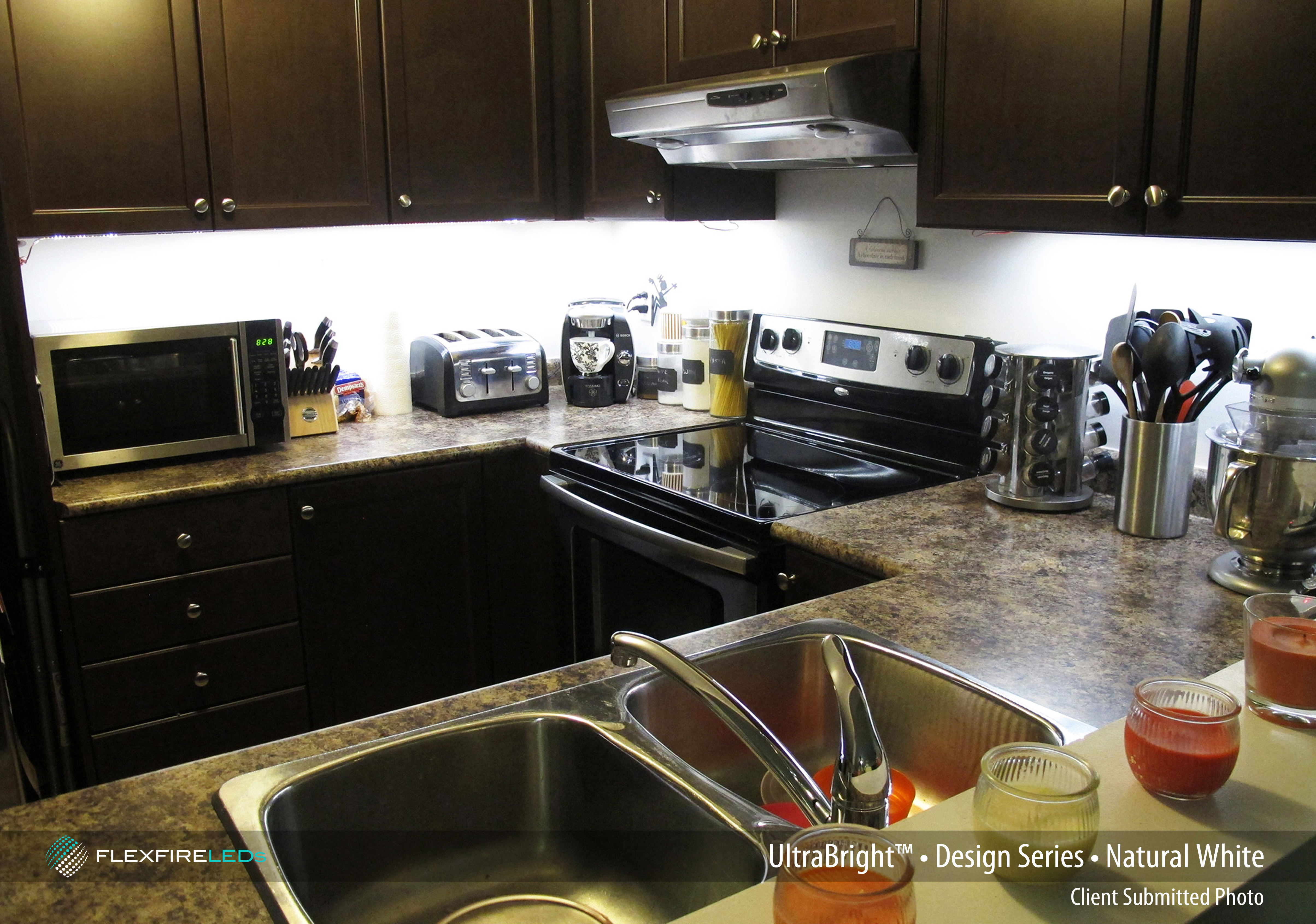 Installing led strip lights deals under kitchen cabinets