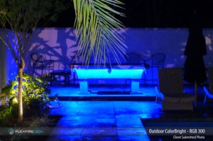 blue led lighting pool table